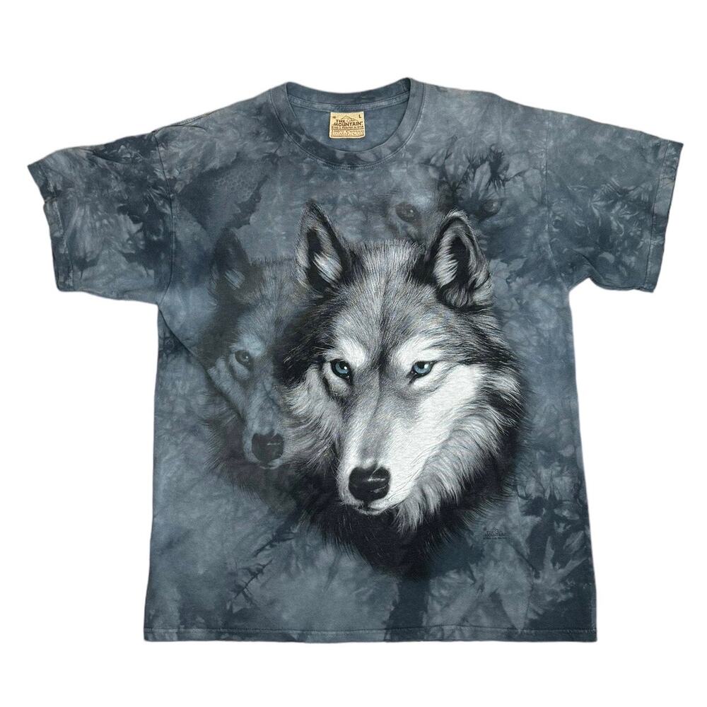 Vintage The Mountain 2002 Wolf Head Retro Tee Shirt Short‎ Sleeve LRG Unisex